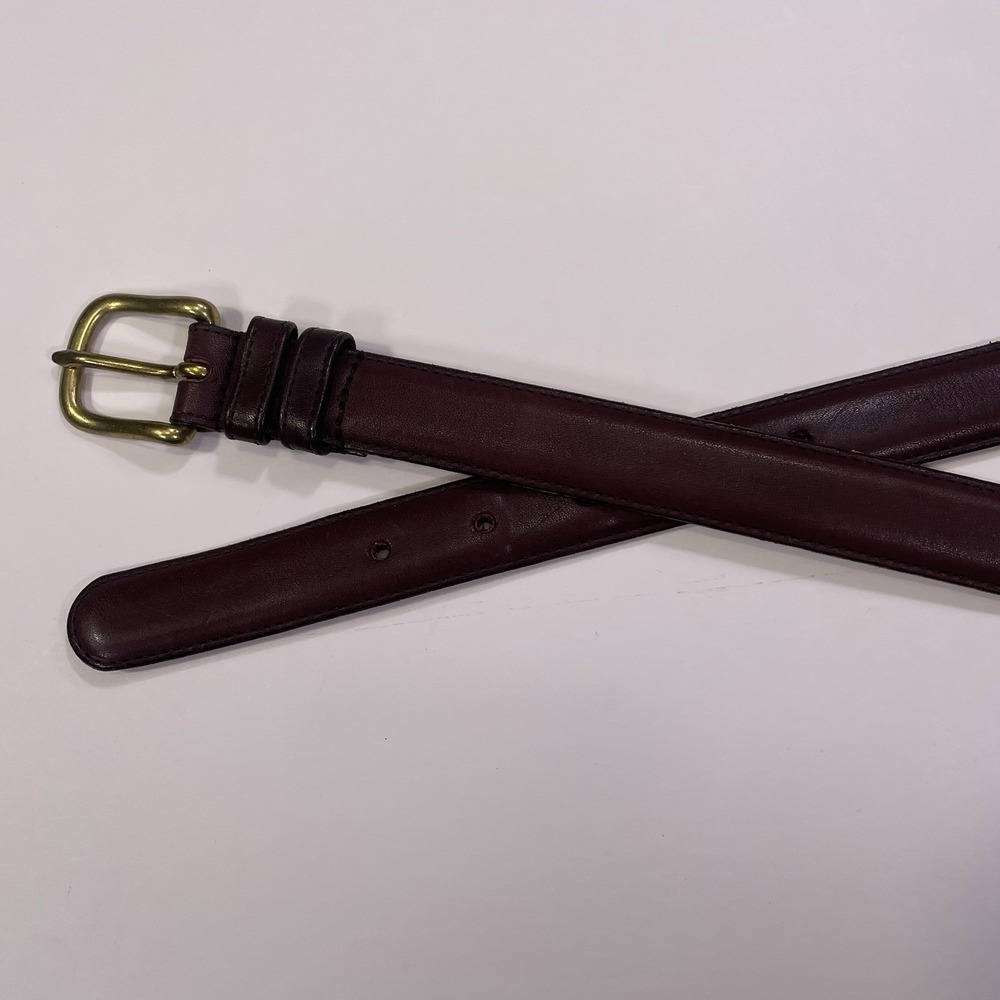 Vintage COACH 6600 Brown Smooth Cowhide Leather Belt Size 34/85 Unisex Belt 1"